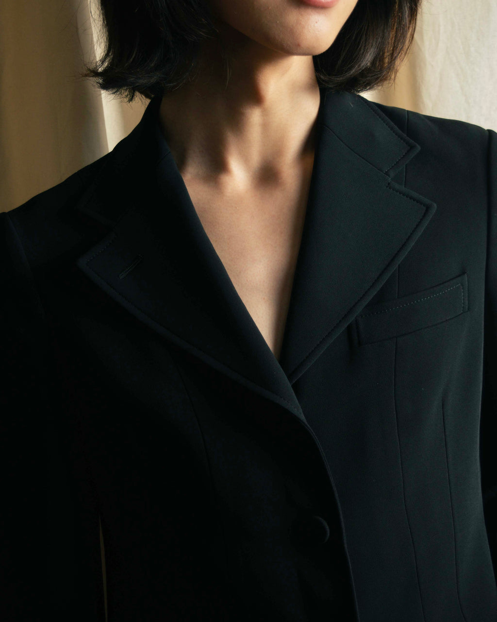 "GUCCI" Michele period stand collar modified design tailored jacket