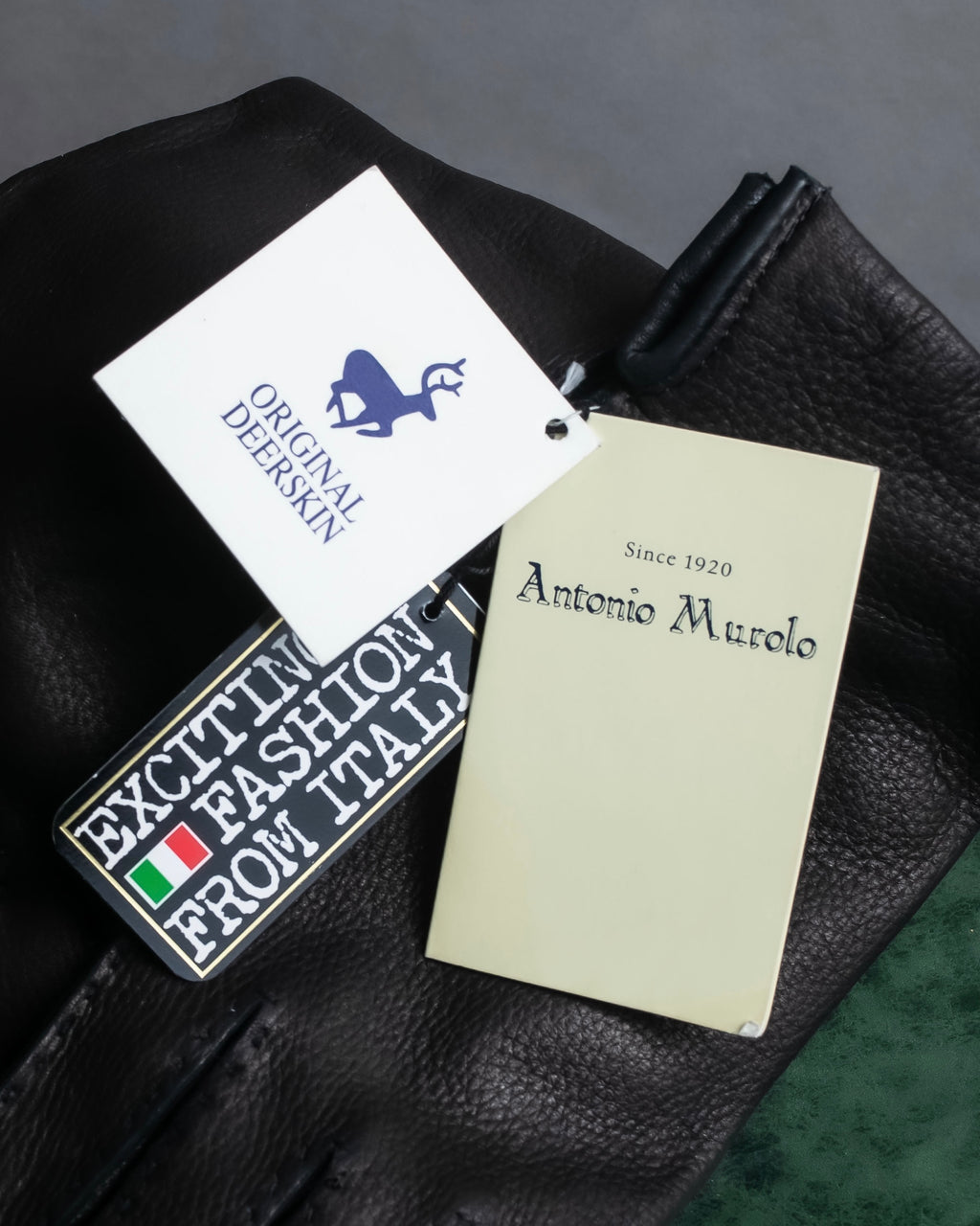 "Antonio Murolo" Deerskin signature leather gloves