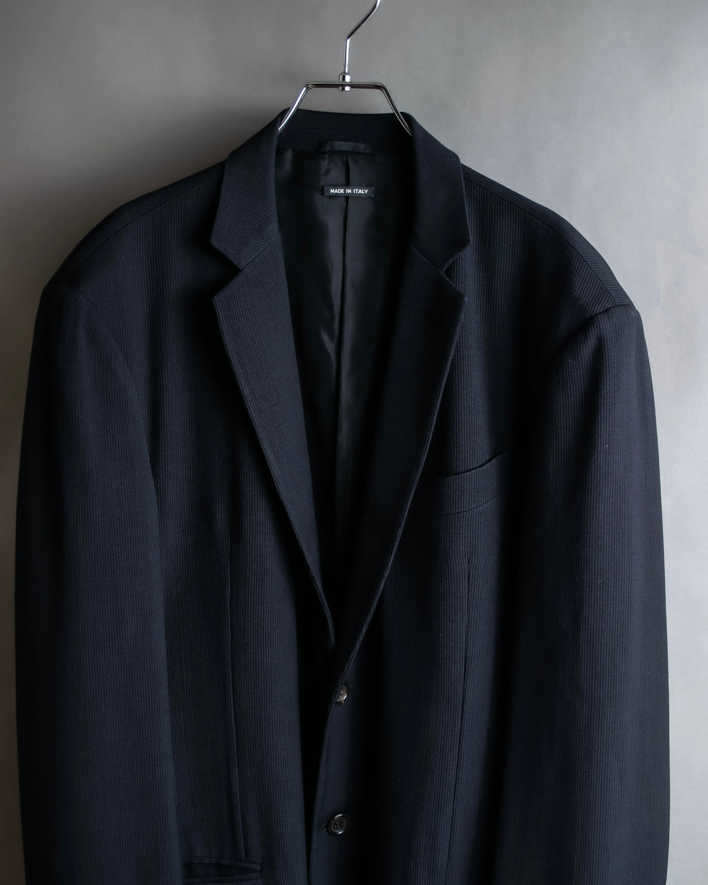 "GIORGIO ARMANI" Beautiful drape navy wool set up