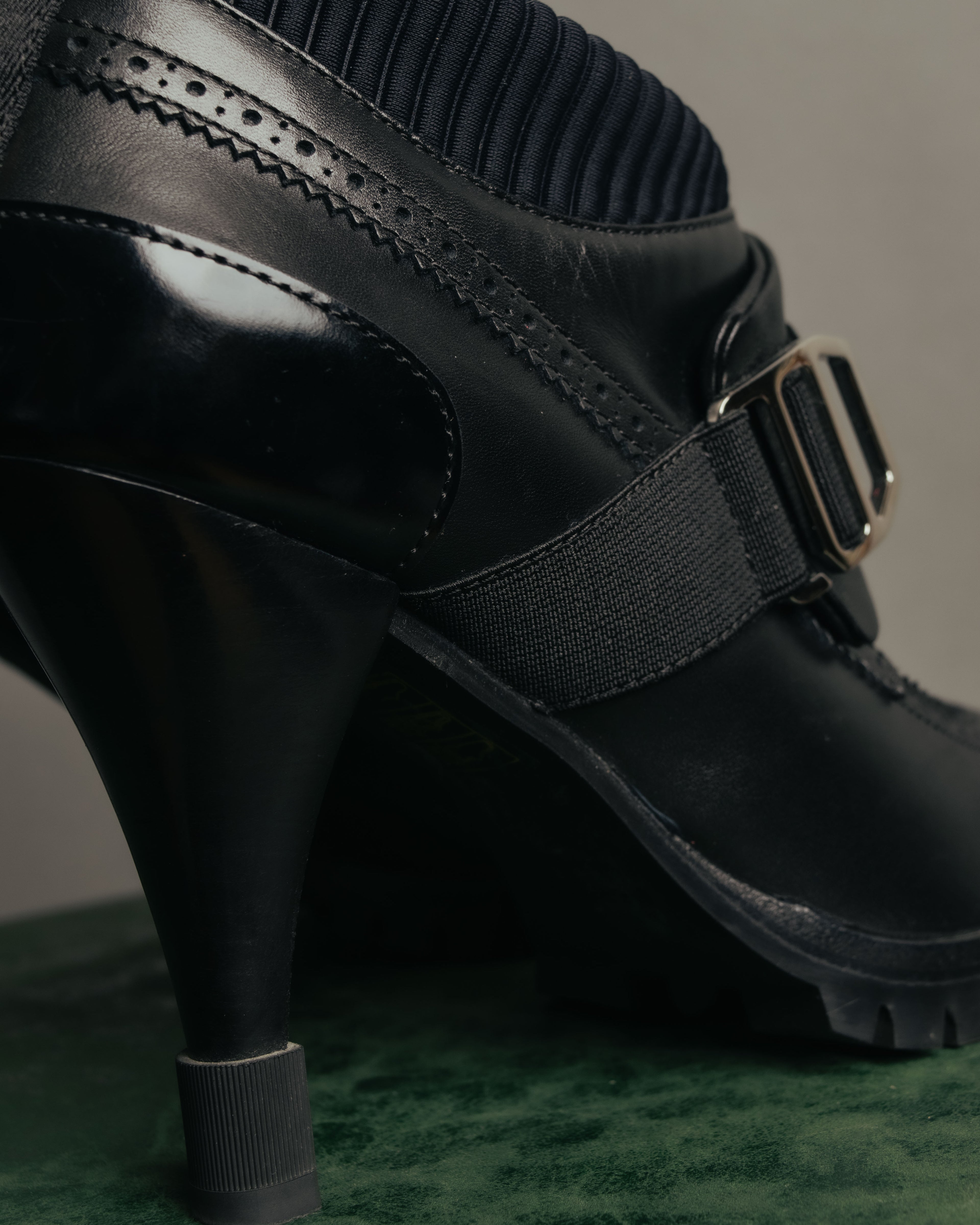 “HERMÈS” 2017-2022 Aw hybrid brogue sock ankle boots