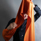 "HERMES" Hermes orange color silk stole