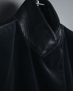 –SPECIAL– "HERMES"
00’s Velvet switchinglamb leather collar special tailored jacket