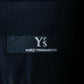 "Y's" 4 pocket military detail black tailored jacket