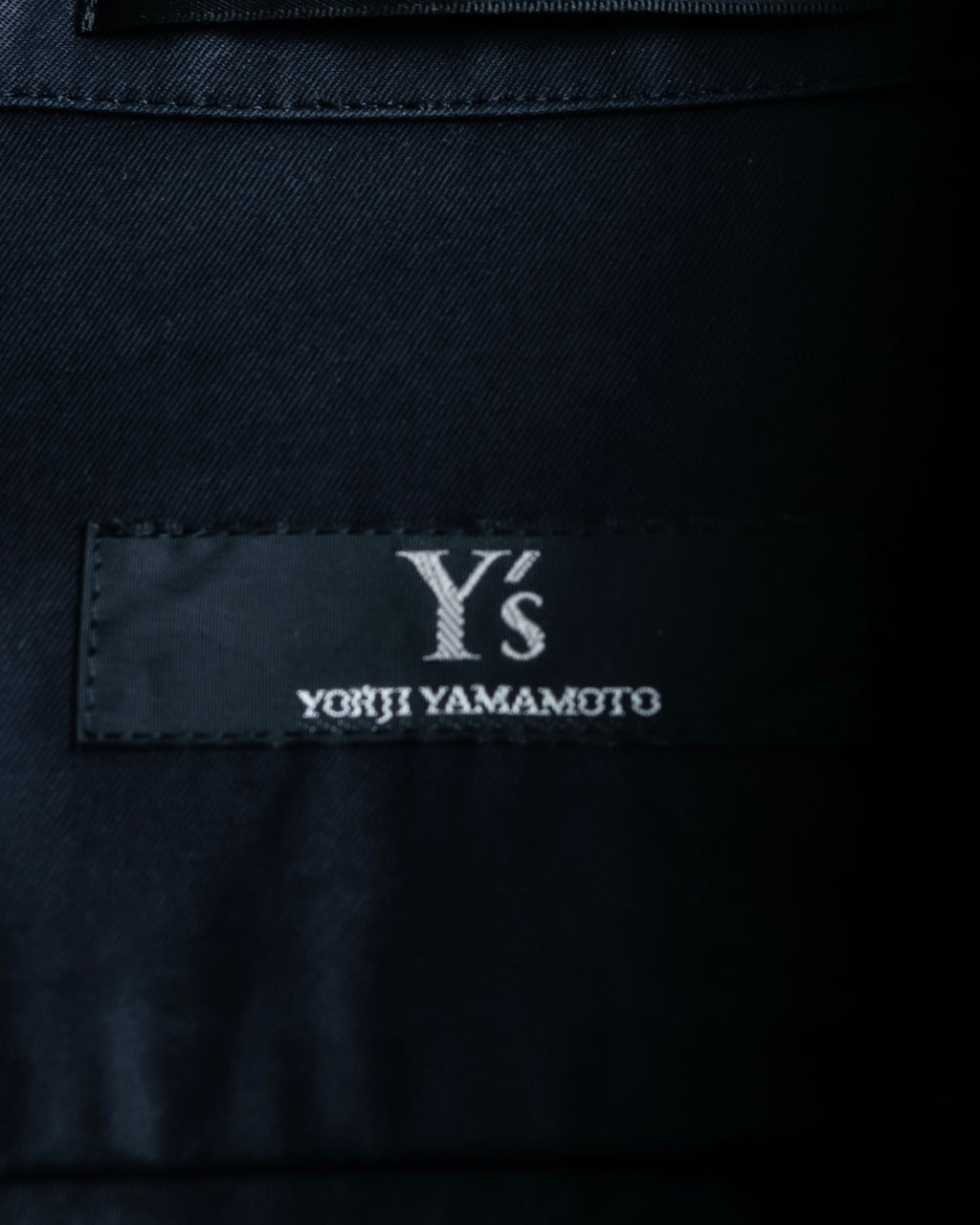 "Y's" 4 pocket military detail black tailored jacket