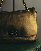 “LANVIN” 2008-2015 Metallic Happy shoulder bag