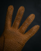 “Yves Saint Laurent” 80’s-90’s Hand-stitched peccary leather gloves