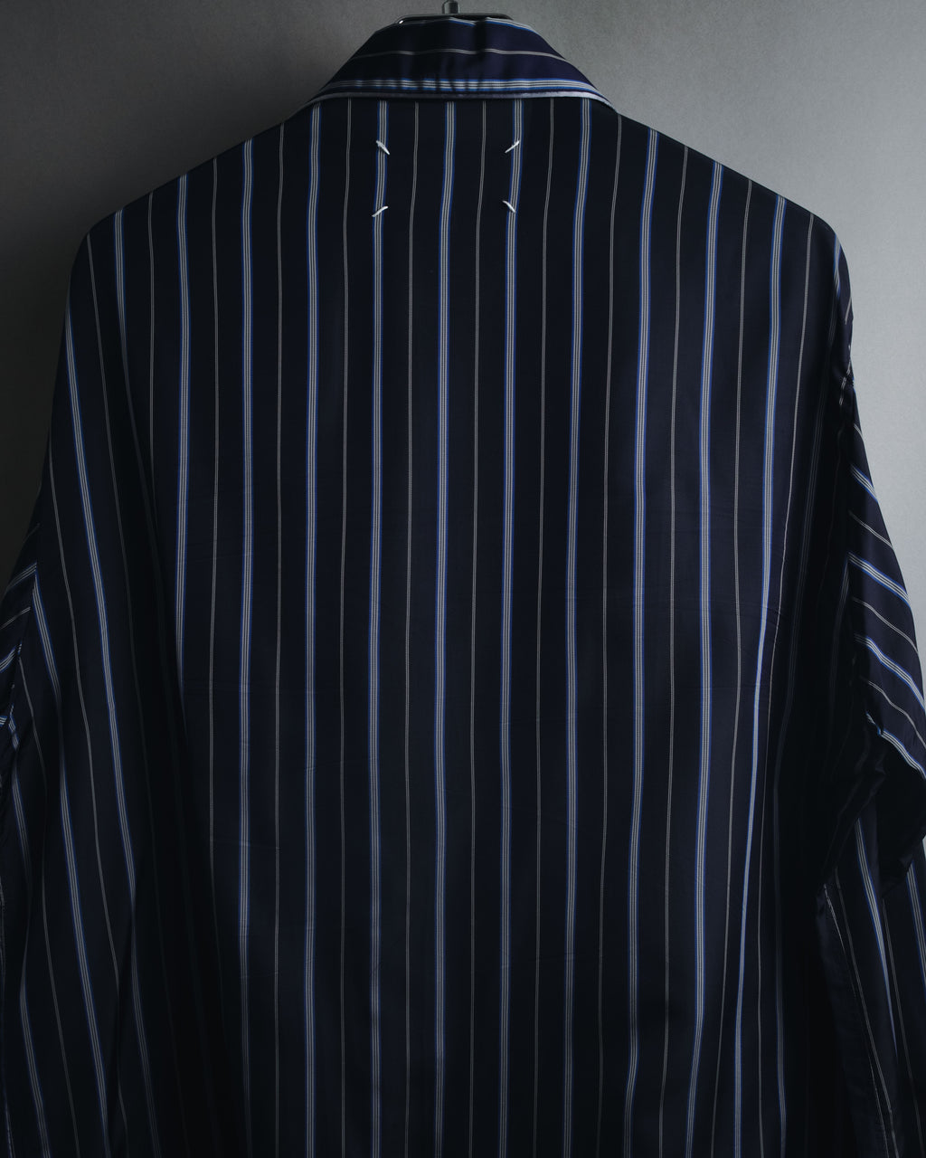 "Maison Margiela" 2021AW piped striped lounge shirt