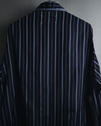 "Maison Margiela" 2021AW piped striped lounge shirt