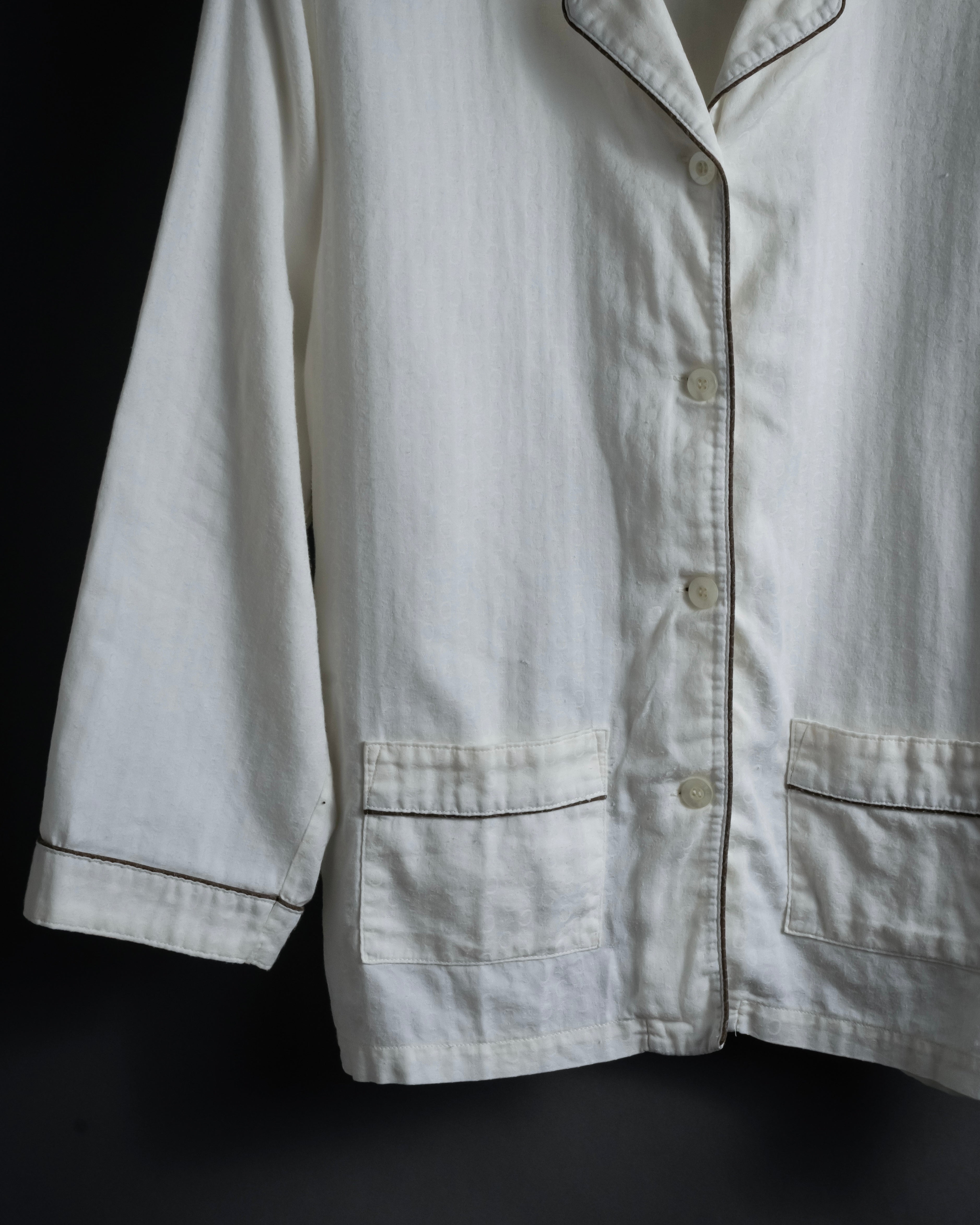 "CELINE" 90's-00's Macadam print pajama set up