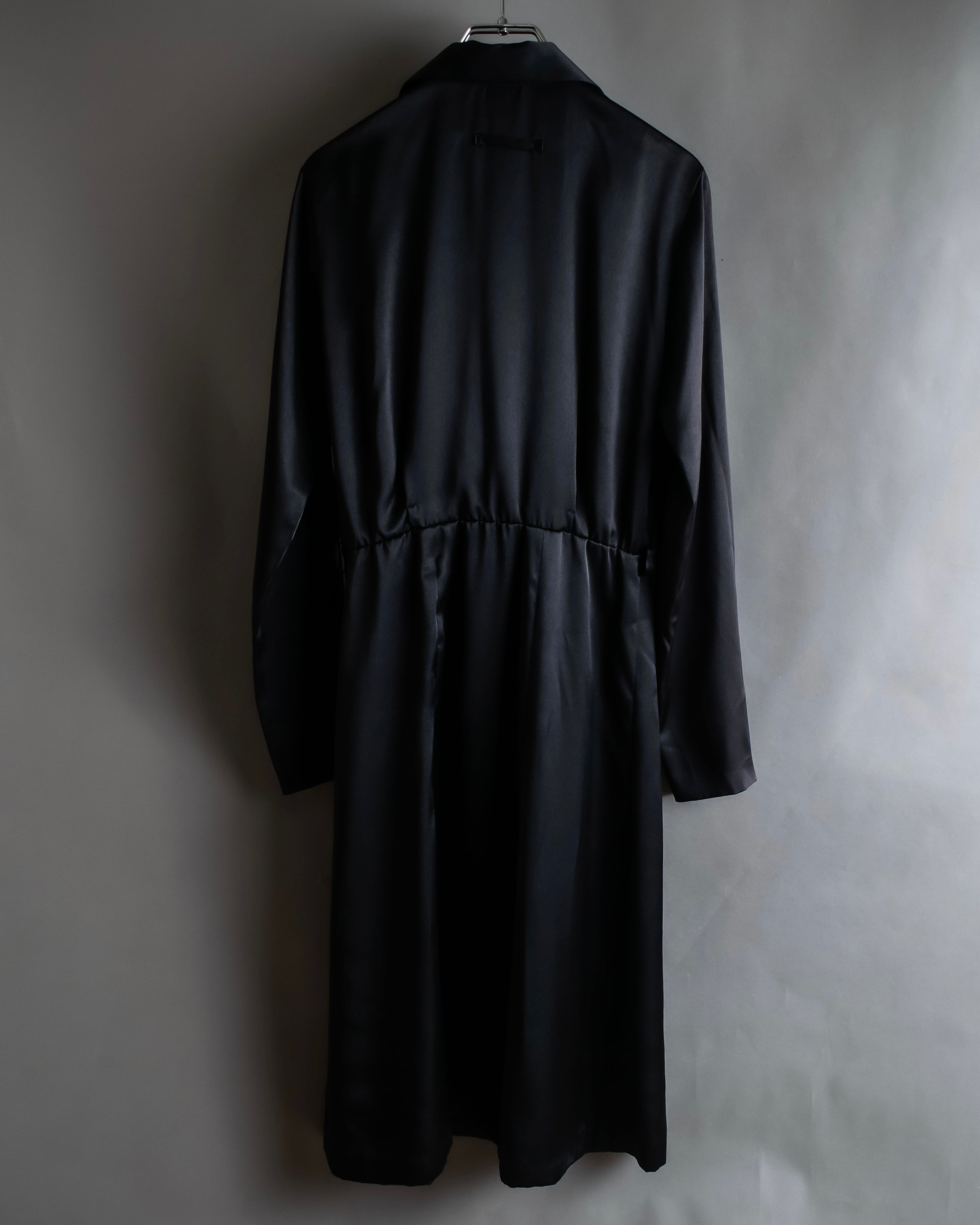 "JEAN PAUL GAULTIER" Beautiful glossy shirt dress