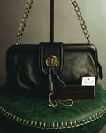 “SAN HIDEAKI MIHARA” 2000’s-2010’s black leather chain shoulder bag