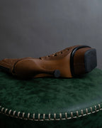 "MARNI" Geometric cut heel leather boots