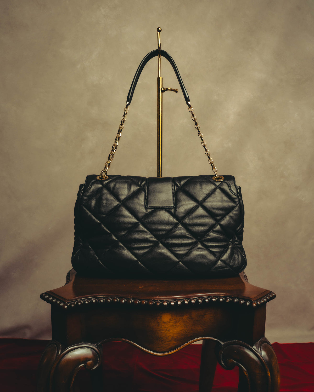 "Salvatore Ferragamo" 00's Quilted leather shoulder bag