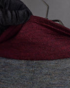 "Vivienne Westwood MAN" Bordeaux piping design draped tailored jacket