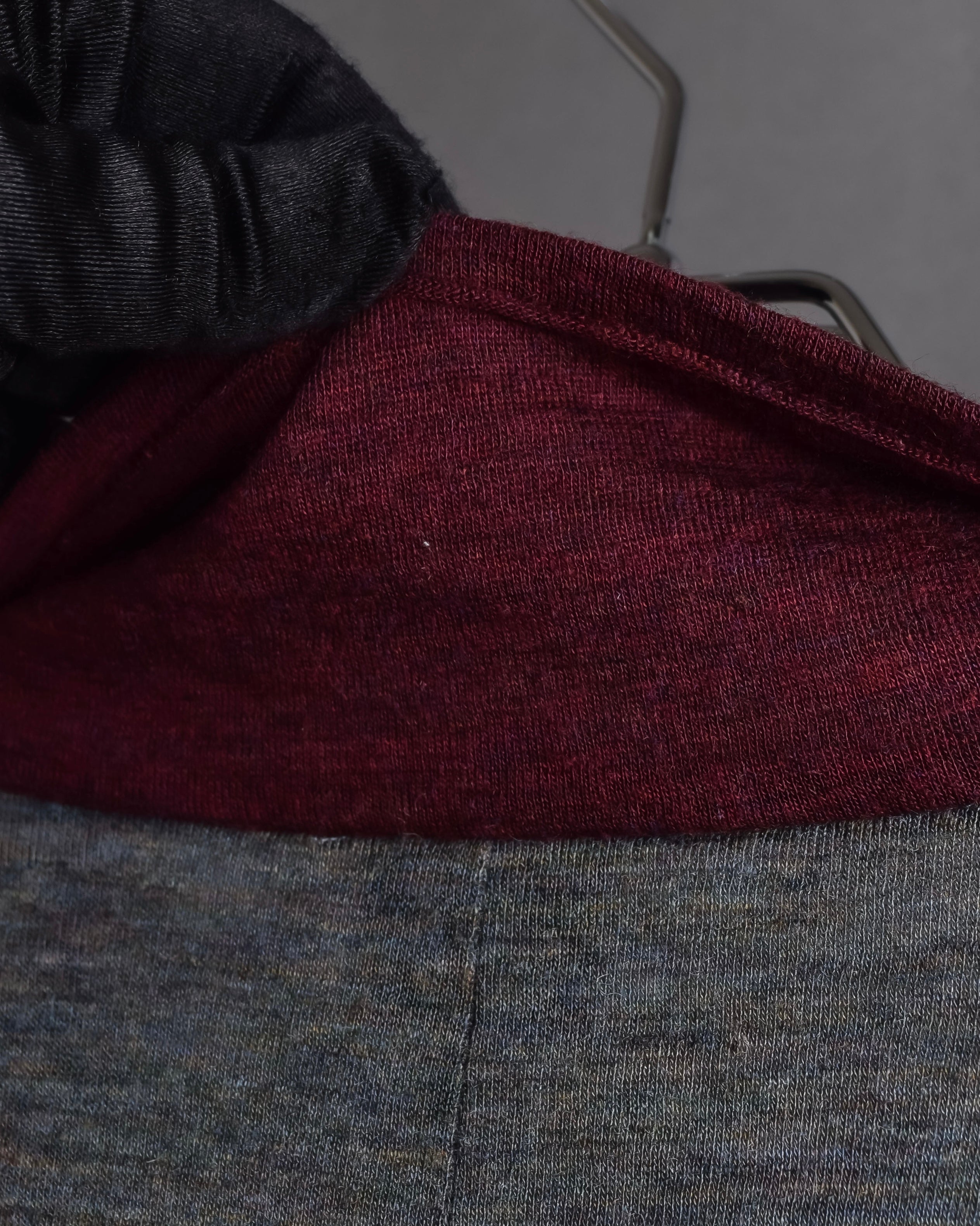 "Vivienne Westwood MAN" Bordeaux piping design draped tailored jacket