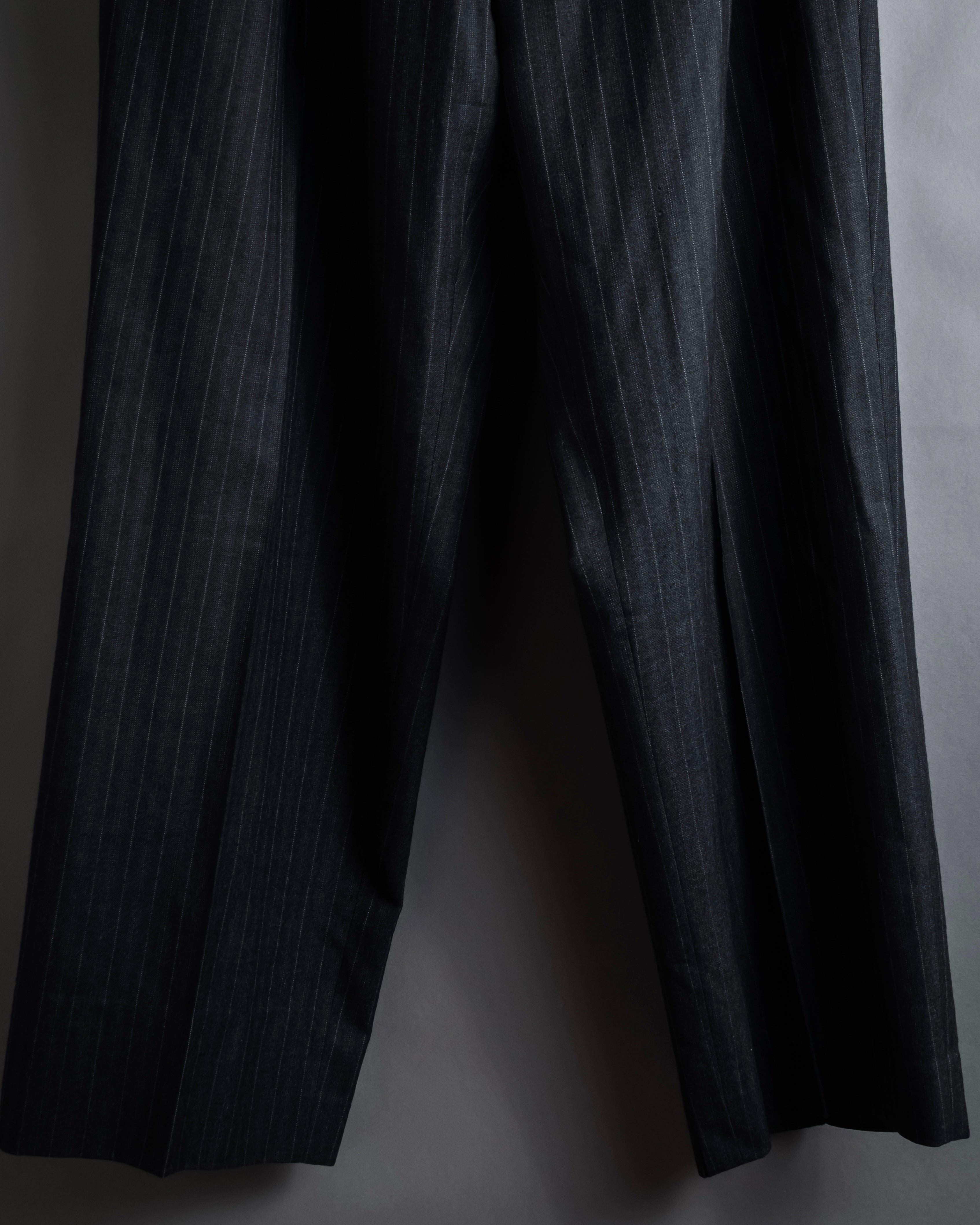 "Christian Dior" 90’s Pinstripe double breasted suit set up