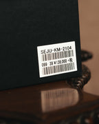 -SPECIAL- "JIL SANDER" 10's Sculptural gathered toe leather ankle boots