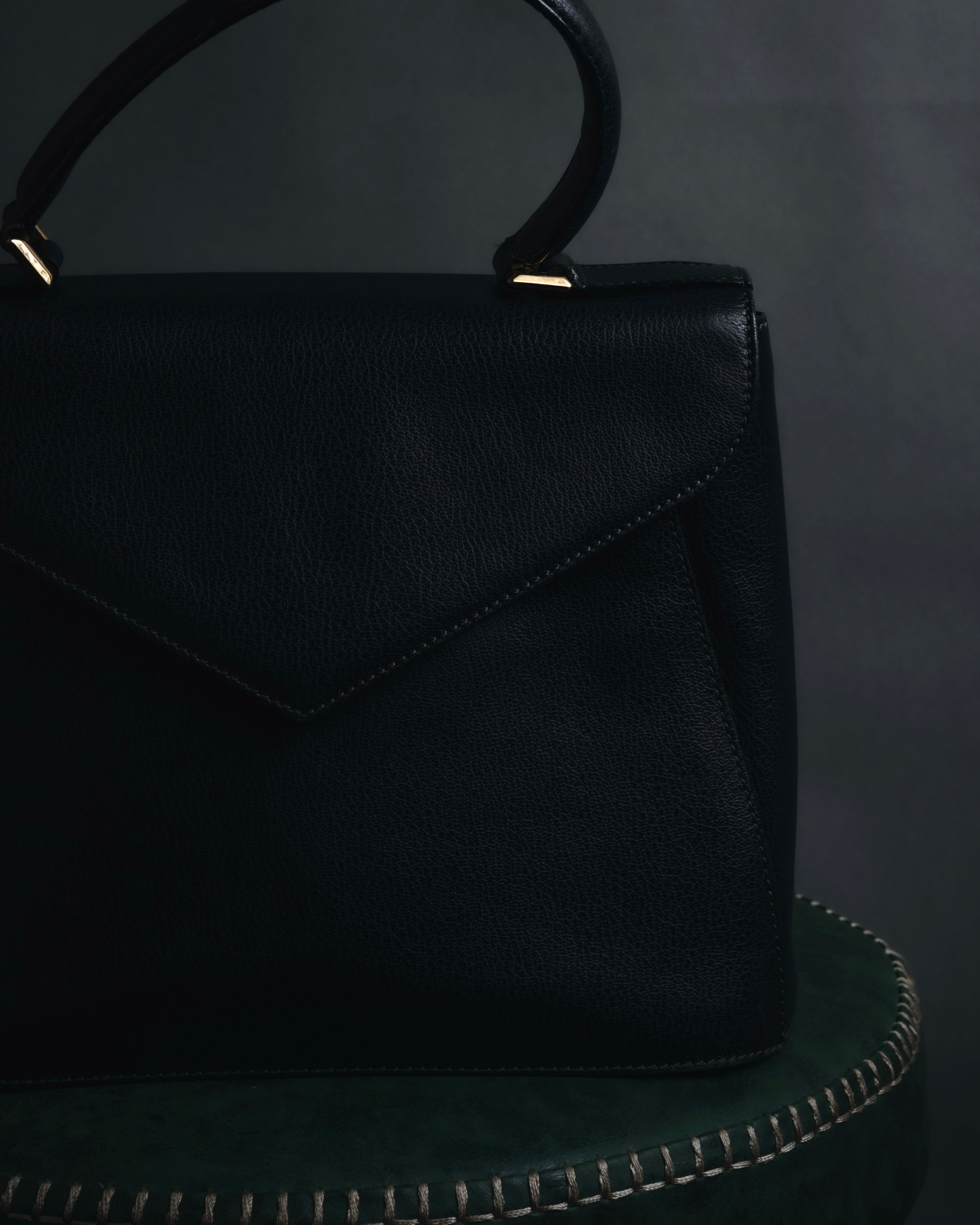 "Salvatore Ferragamo" Mid 90’s archival envelope flap top-handle bag