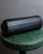 "BURBERRYS" Horizontal shape grained leather one-handle bag