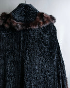 "FENDI" 1970's oversized astrakhan fur coat