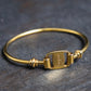 "Salvatore Ferragamo" Vara motif gold bangle