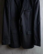 "Dolce & Gabbana" Pinstripe vertical lines emphasized tailored jacket