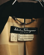 “Salvatore Ferragamo” 00’s-10’s Padded tailored long coat