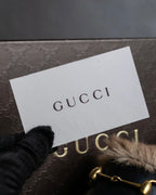 "GUCCI" Horsebit design Princetown heeled loafers