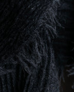 "GUCCI" Tom Ford period random pleats fringe stole