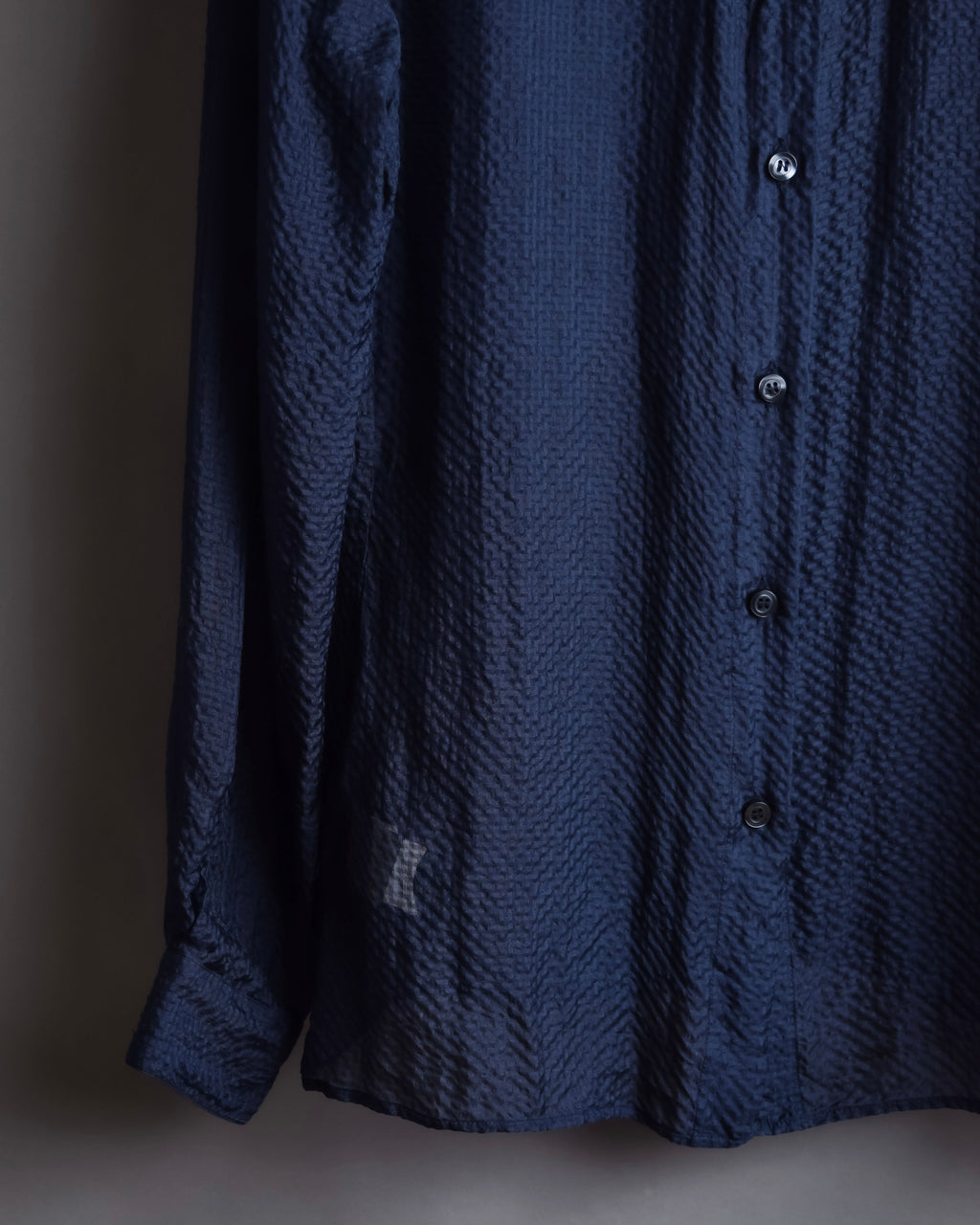"GIORGIO ARMANI" Jacquard navy color shirt