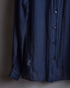 "GIORGIO ARMANI" Jacquard navy color shirt