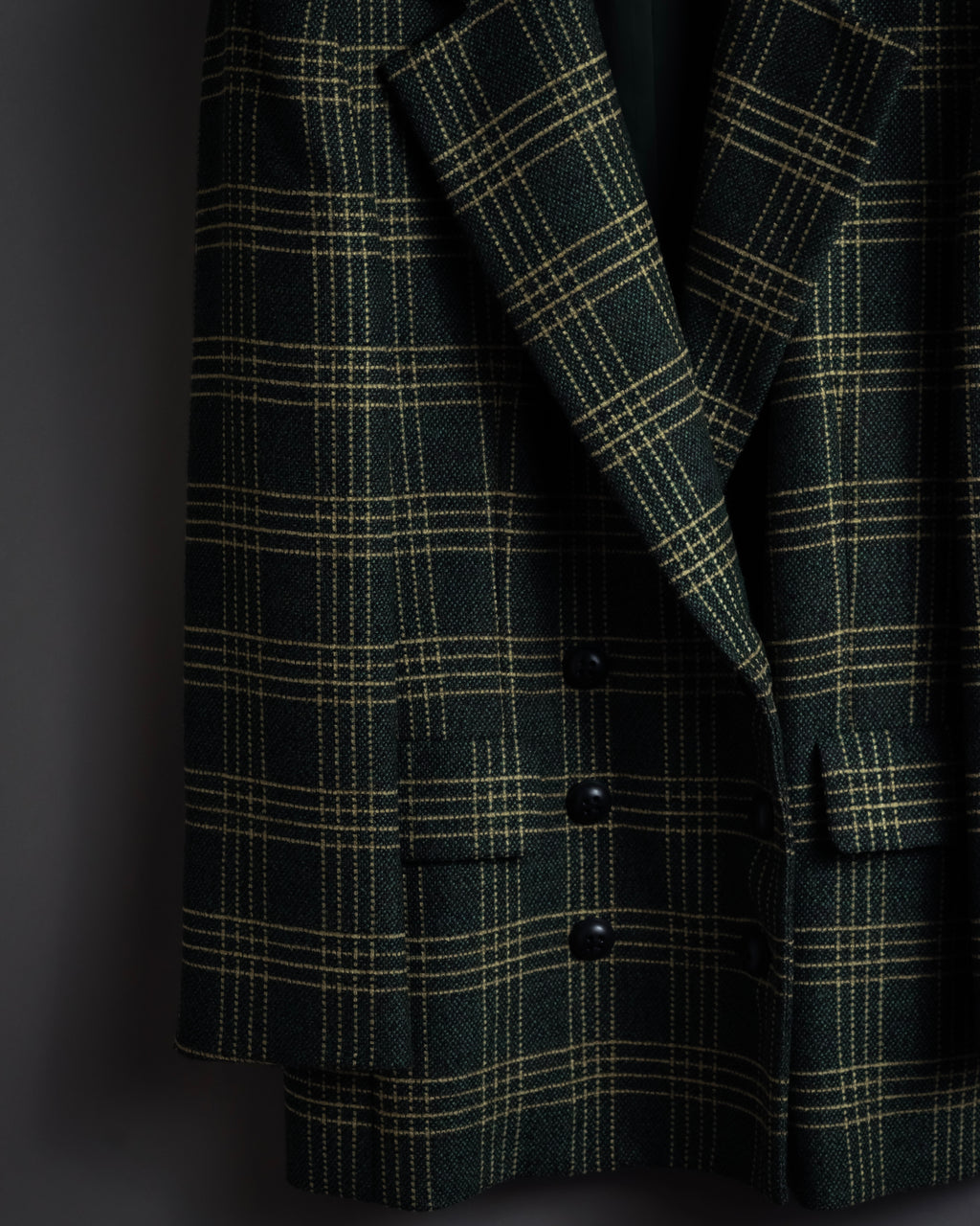 "Christian Dior" Windowpane check tailored jacket