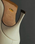 "Sergio Rossi" 90's-10's Elegant colorblock leather pointed-toe pumps