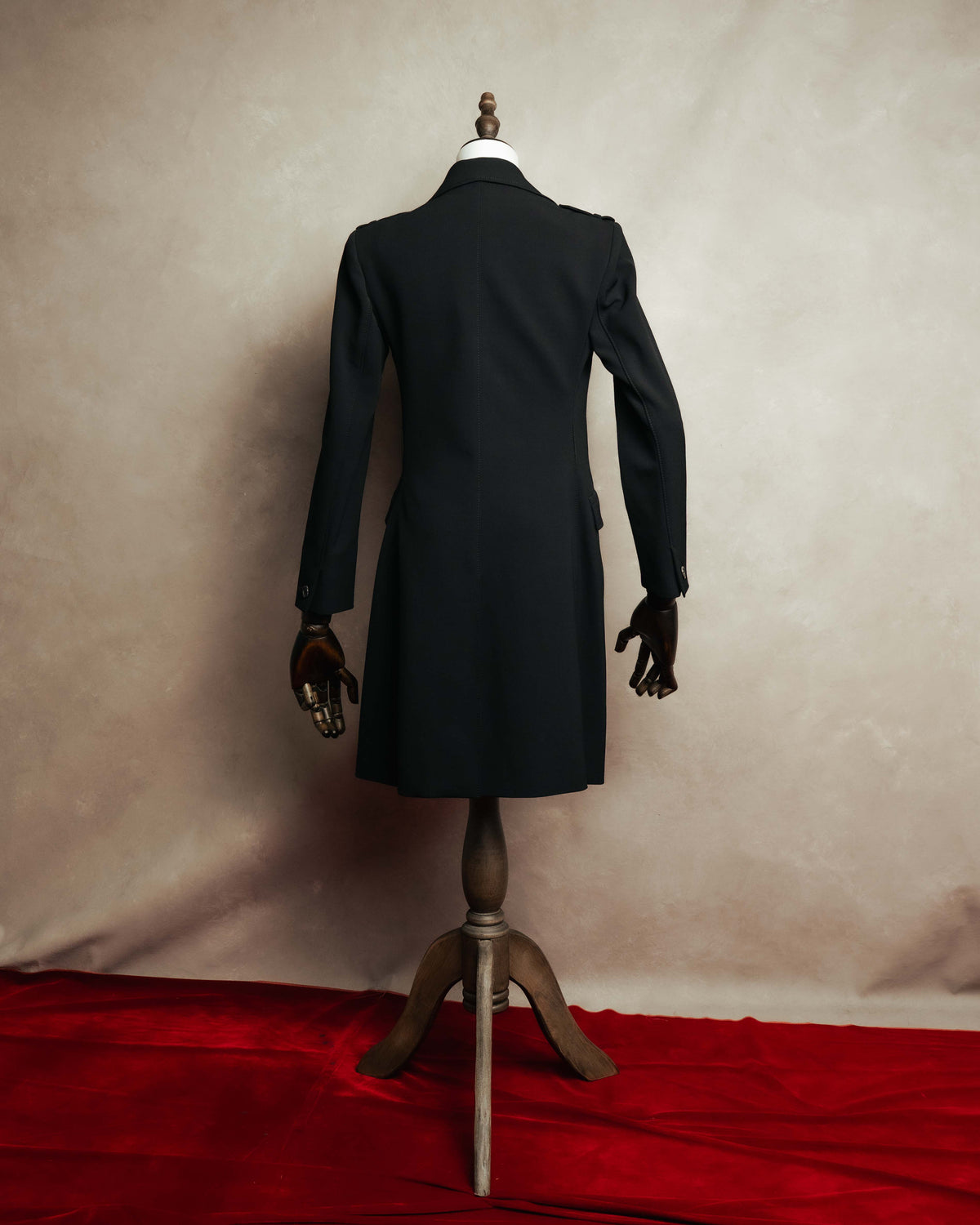 "PRADA" 00's-10's Belted double-breasted wool coat