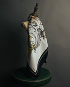 "Christian Dior" Vintage baroque print square scarf
