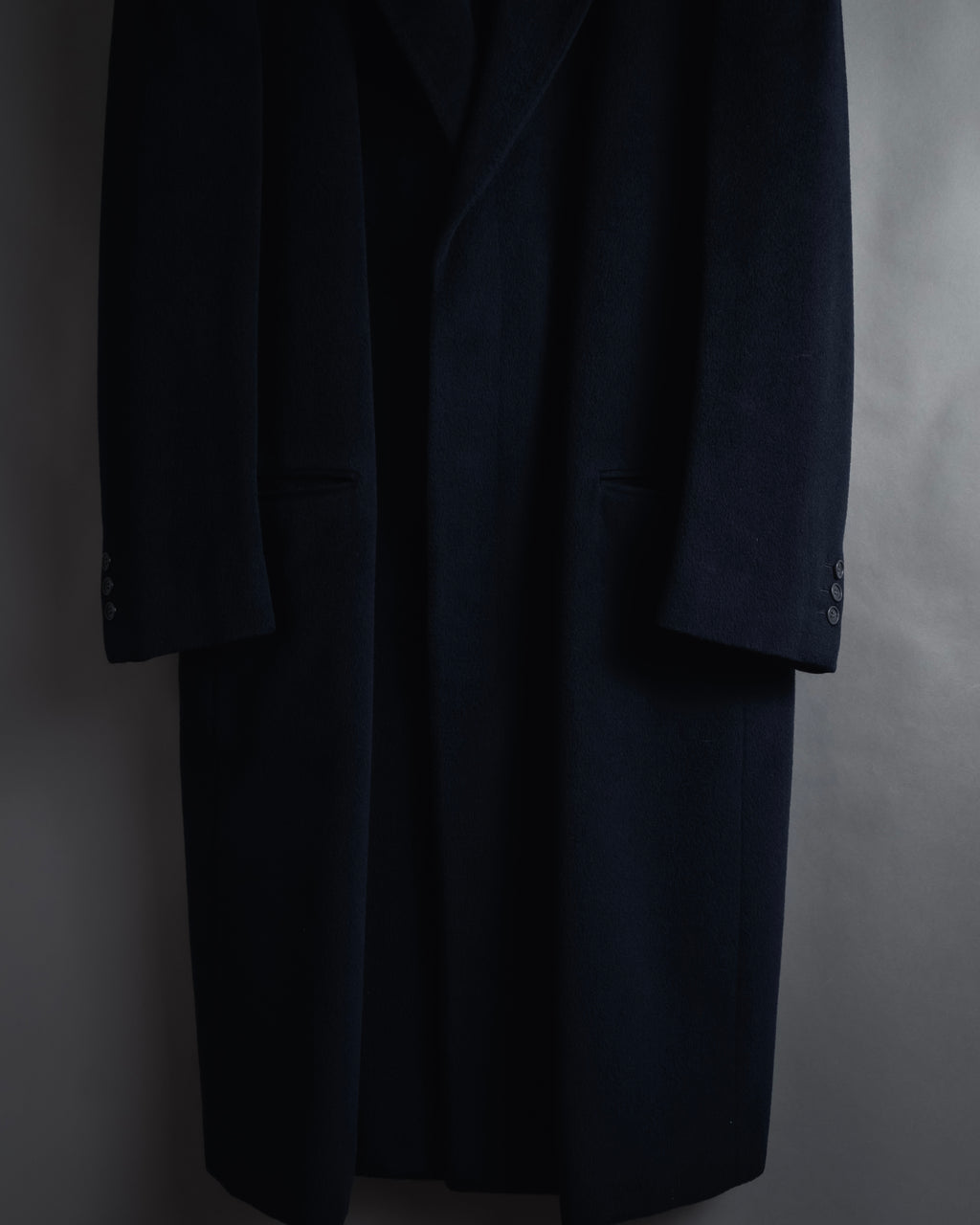 "VALENTINO GARAVANI UOMO" 80’s-90’s Cashmere blend tailored coat