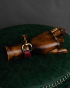 “GUCCI” 90’s-00’s Horsebit lizard leather bangle