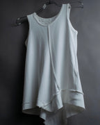 "Y's" Inside out design sleeveless tops