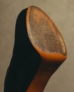 -SPECIAL- "Gucci" 10's Vintage bamboo tassel leather platform booties