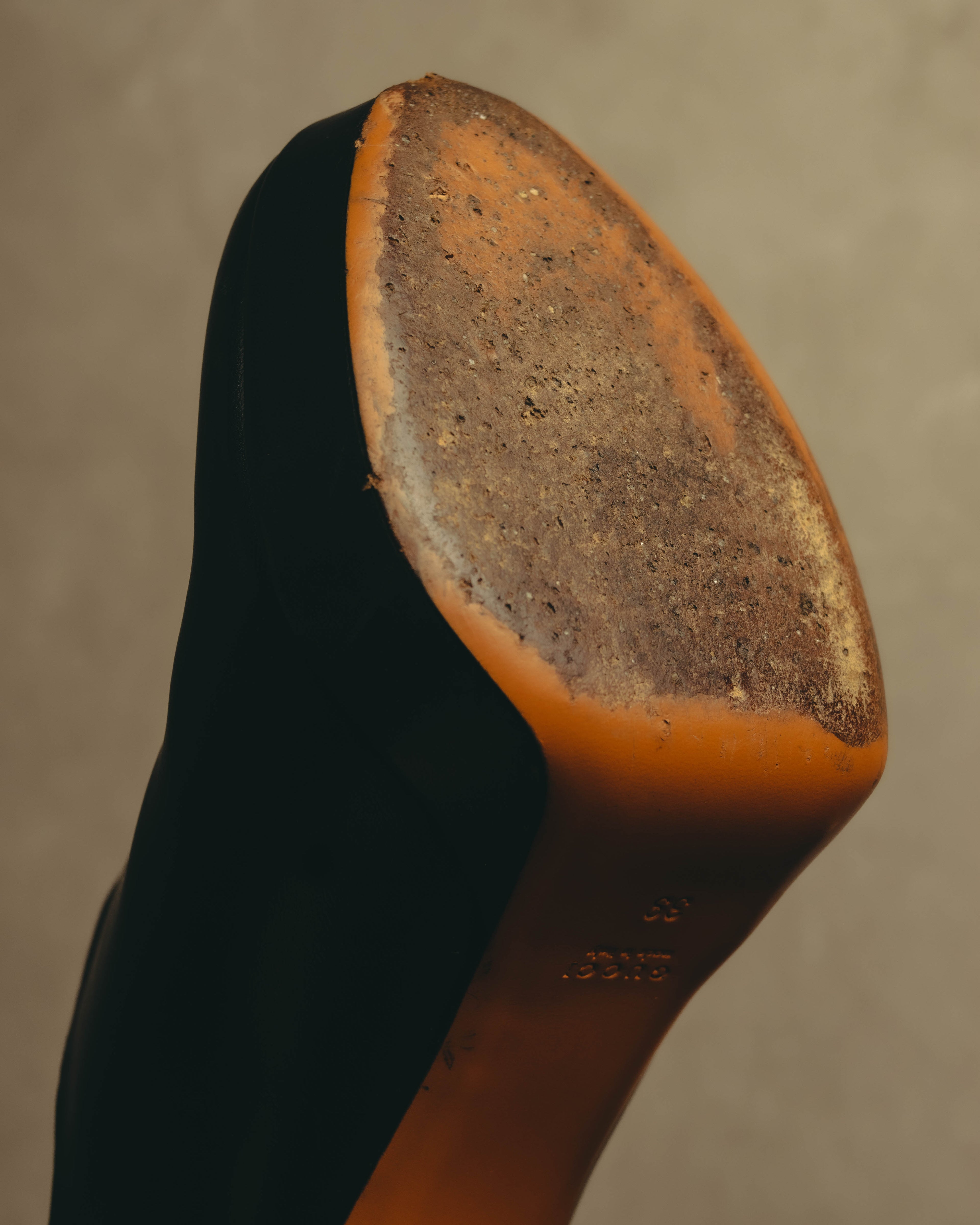 -SPECIAL- "Gucci" 10's Vintage bamboo tassel leather platform booties