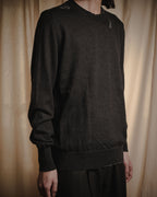 "Maison Margiela" 15AW deconstructed hand-stitched crewneck knit