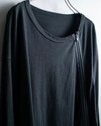 "Ground Y" Double zip design long tops