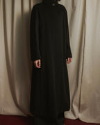 Abrigo con cuello alto y cinturón de los años 90-00 de Max Mara