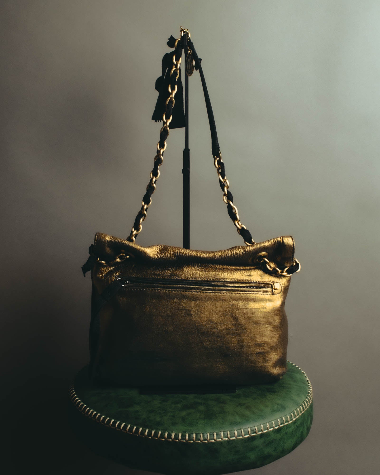 “LANVIN” 2008-2015 Metallic Happy shoulder bag
