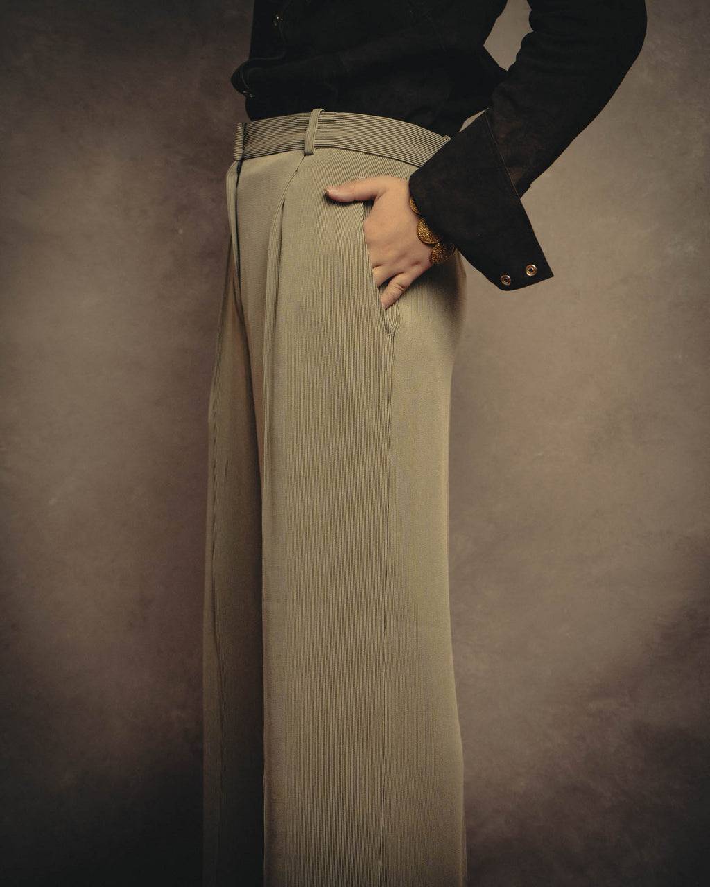 -SPECIAL- “HERMÈS“ Late 90’s-2010’s Fluid striped wide trousers