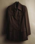"GUCCI" 90's Classically tailored double-breasted coat