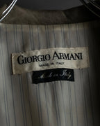 "GIORGIO ARMANI" Brushed shades suede leather long coat