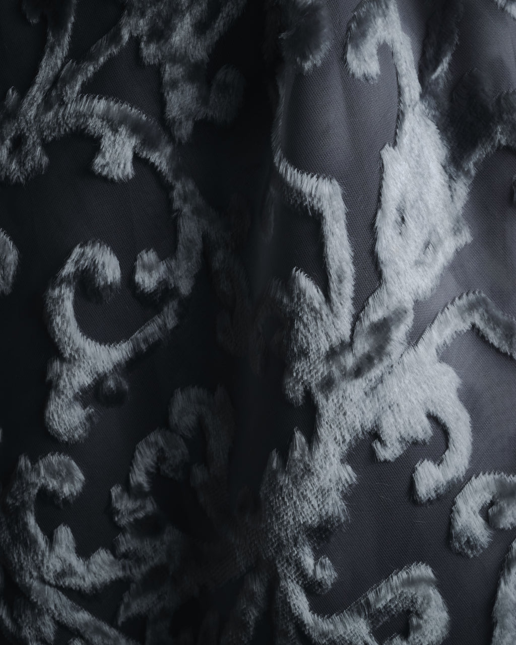 "Christian Dior" 80’s-90’s Burnout velvet arabesque logo stole