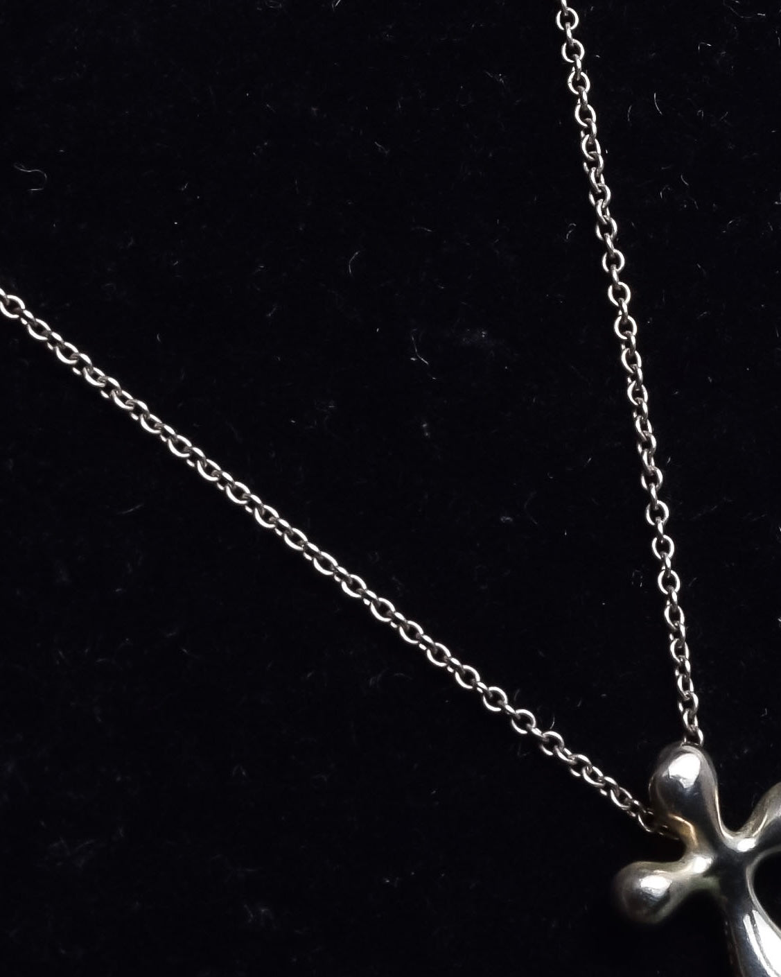 "Tiffany&Co" Small claus motif silver necklace