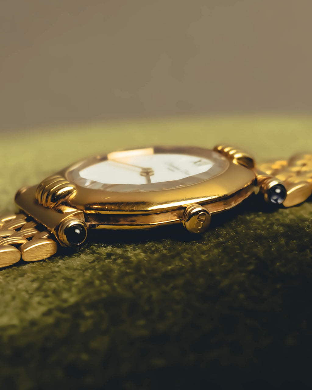 "Christian Dior" 80's-90's Gold plated wristwatch